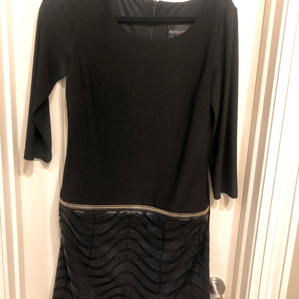 Midi Pleather Skirt Dress